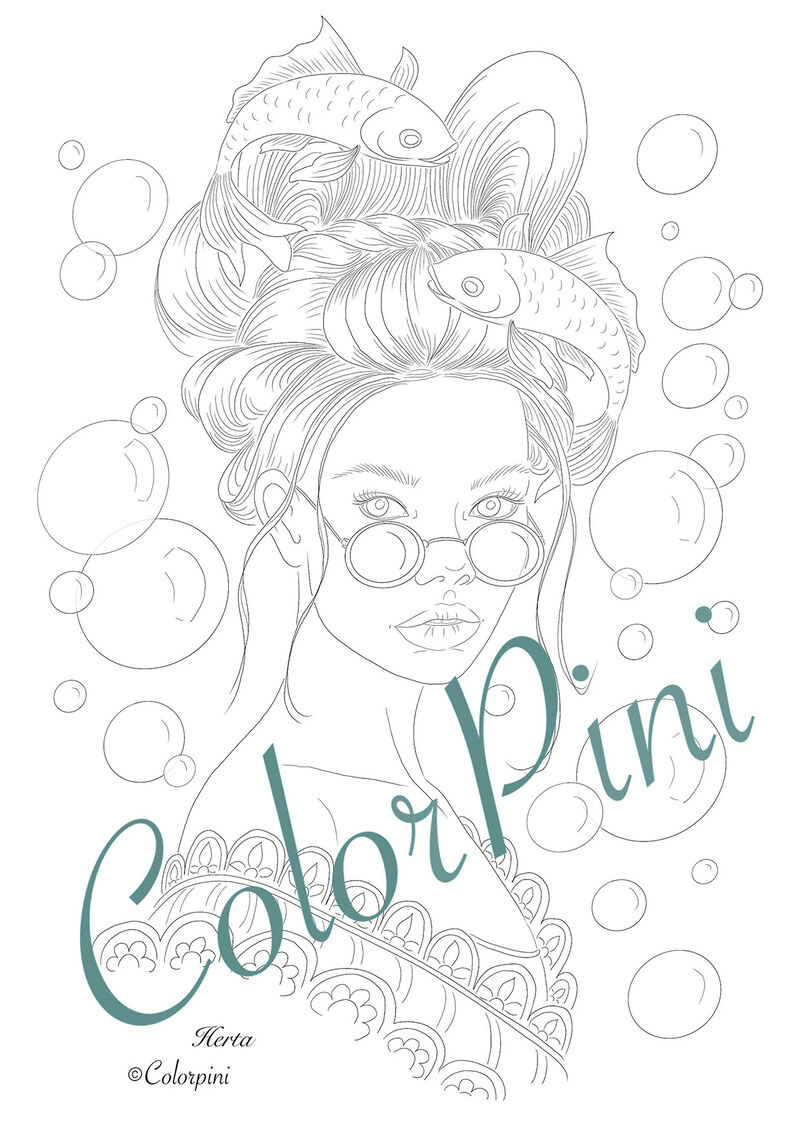 Herta, hand-drawn lineart