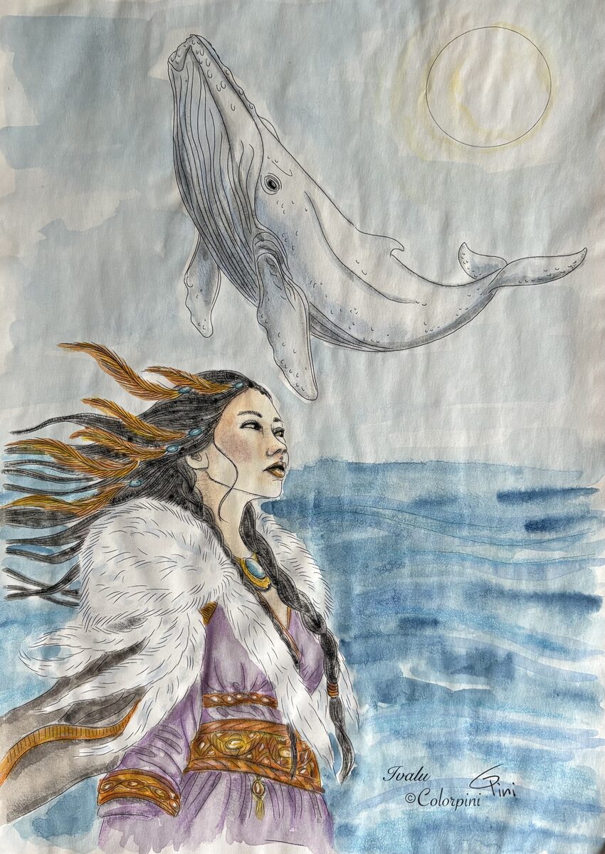 Ivalu, watercolor version by Carolyn Pini