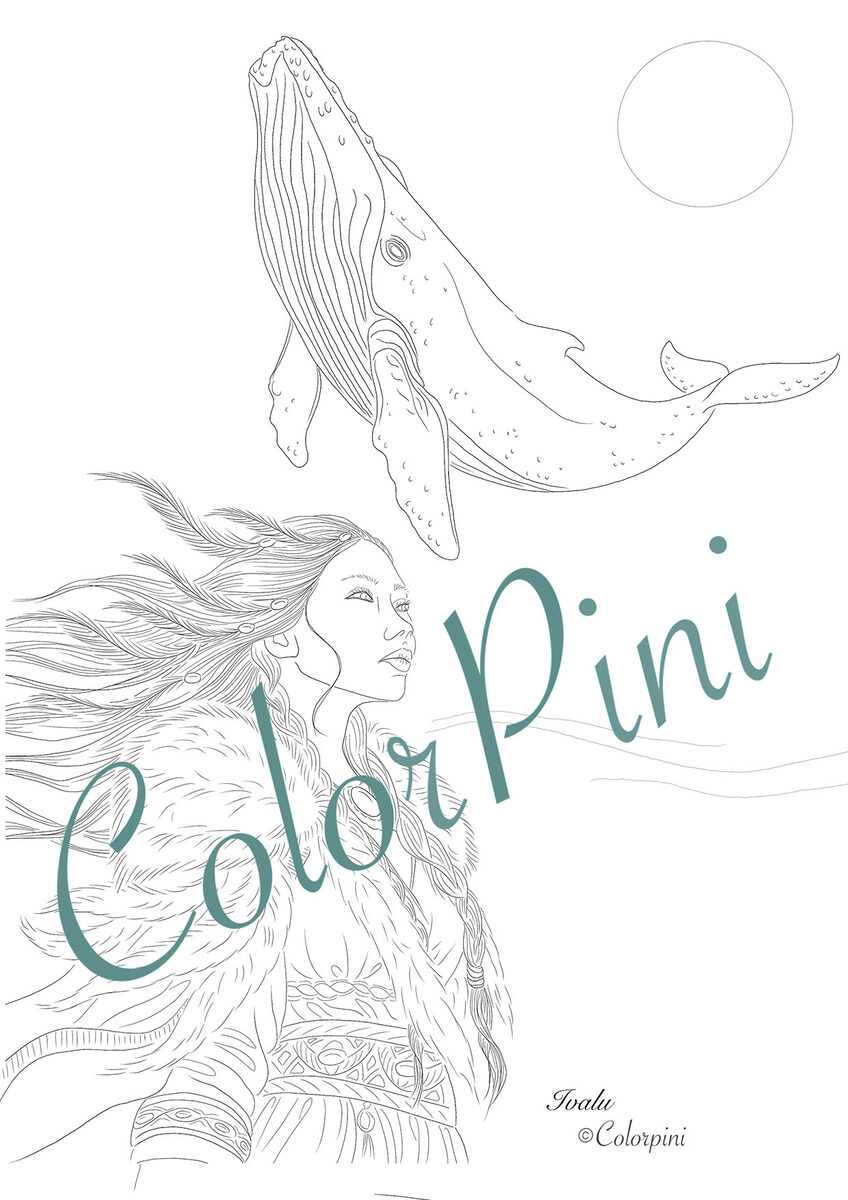 Ivalu, hand-drawn lineart