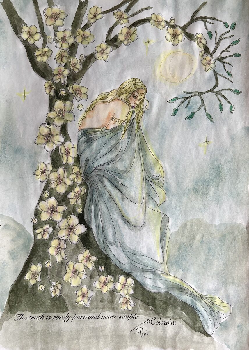 Truth, watercolor version by Carolyn Pini