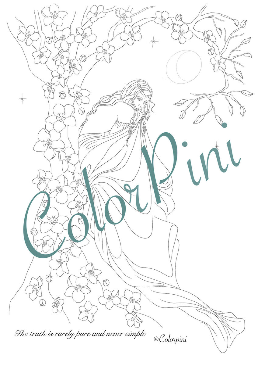 Truth, hand-drawn lineart