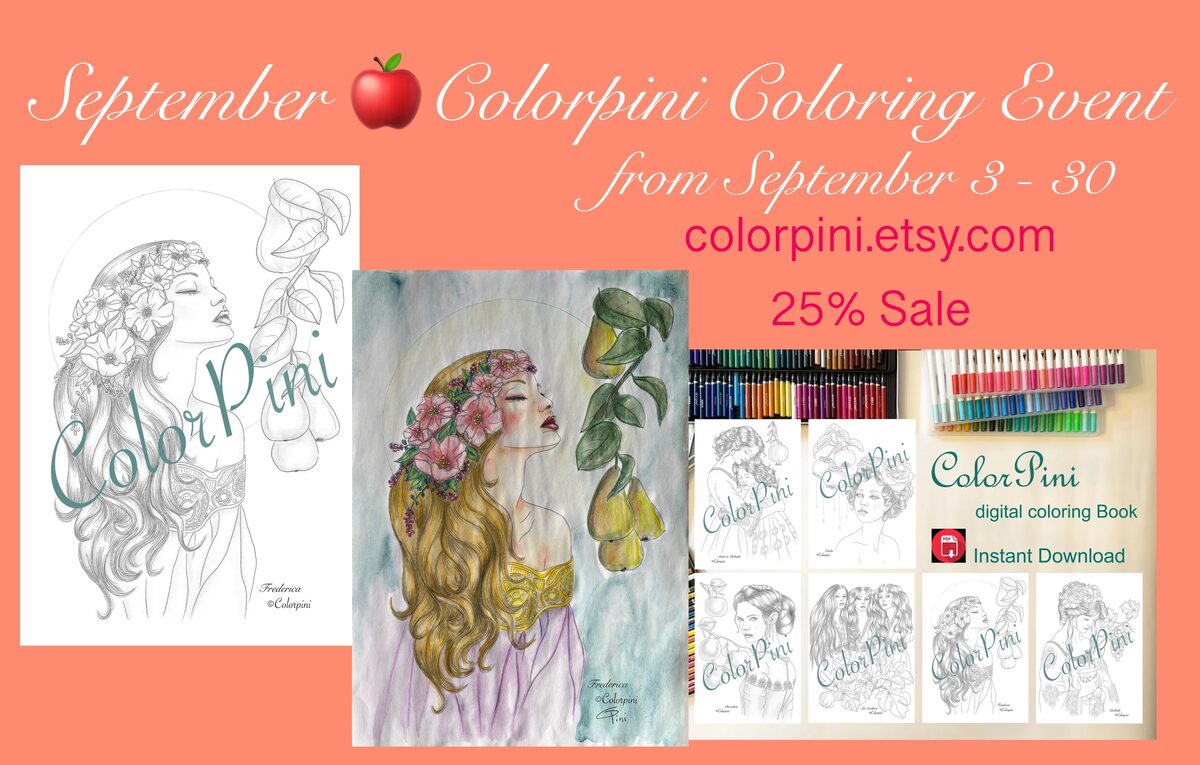 September 2025 Colorpini Coloring Event poster