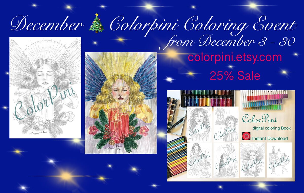 December 2025 Colorpini Coloring Event poster