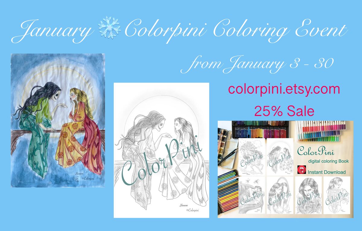 January 2026 Colorpini Coloring Event poster