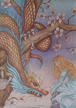 Adult Coloring Page Freebie – The Dragon and the Princess